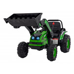 Elektrický traktor/bager - zelený